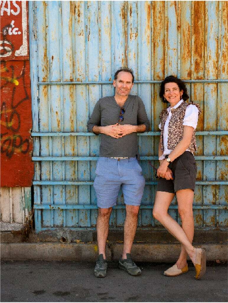 Our co-founders Thomasina Miers and Mark Selby, relaxed and smiling in Oaxaca