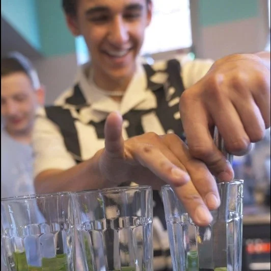 Bar person at Wahaca