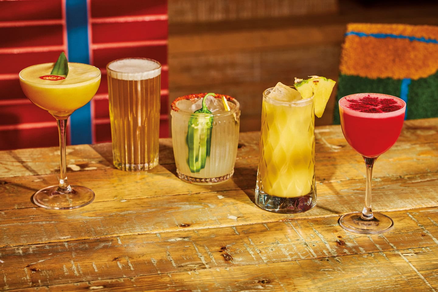 Five popular alcohol free cocktails that are served in our Mexican restaurants